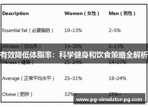有效降低体脂率：科学健身和饮食策略全解析