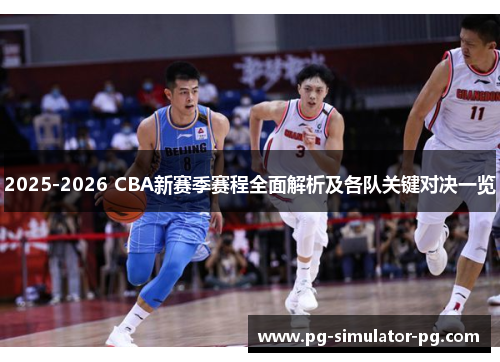 2025-2026 CBA新赛季赛程全面解析及各队关键对决一览