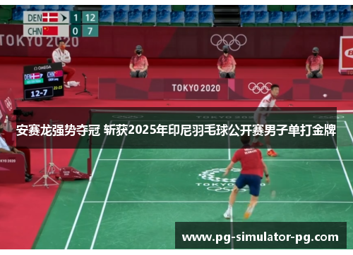 安赛龙强势夺冠 斩获2025年印尼羽毛球公开赛男子单打金牌